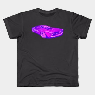 Barracuda 1970 - Purple Kids T-Shirt